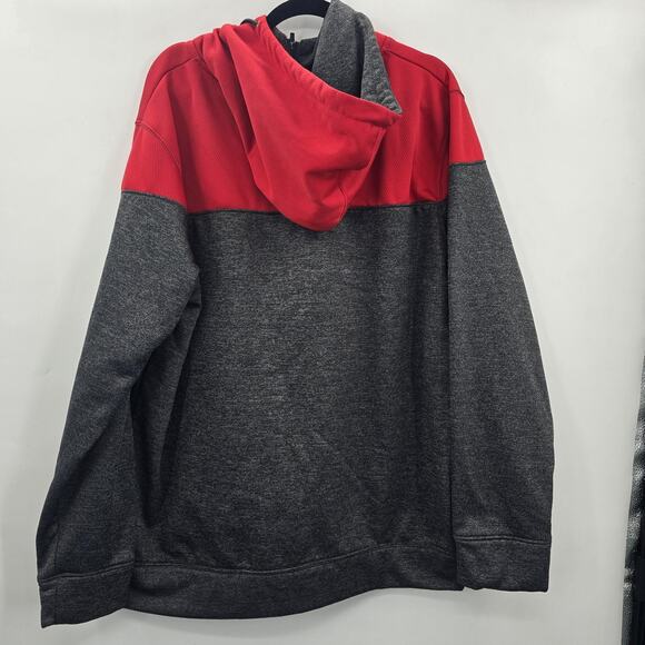 Maryland Terrapins Hoodie Mens XXL Red Gray College Football Colosseum Pullover - Picture 4 of 6